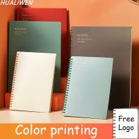 Retro A4/A5/B5 Coil Notebook Morandi Diary Daily Weekly Monthly Planner Spiral Notebook School Office Supplies Note Books Pads