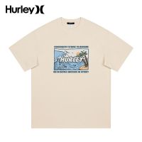 2023 High quality new style Hurley international brand short-sleeved T-shirt mens 2023 summer new mens and womens same style American cotton couples t-shirt