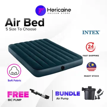 1pc Air Mattress Without Pump Portable Airbed Inflatable Air Mattress  Camping Guests Soft Flocked Top Comfort Blow Air Bed Indoor Outdoor Use, High-quality & Affordable