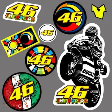 Valentino Rossi 46 Number sticker / decal for cars, bikes, laptops