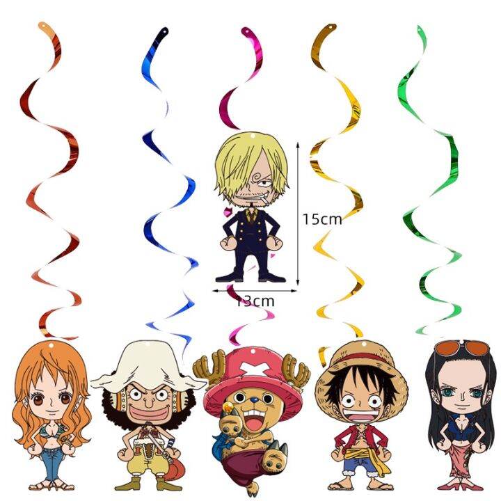 yf-one-piece-theme-luffy-disposable-tableware-decoration-set-banner-cake-topper-plate-straw-baby-birthday-party-needs-fy