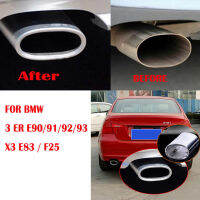 สำหรับ BMW 3 Series 318 E90 E91 320d 318d 318i 28i E93 X3 F25 20i 2.0i สแตนเลสรถยนต์ไอเสียท่อไอเสียเคล็ดลับท่อปก