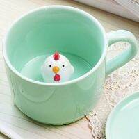 {Gzyh}230Ml 3D มือวาดสัตว์แก้วน้ำประณีตเซรามิคสัตว์ Decor กาแฟชาถ้วยสำหรับ Home Drinkware