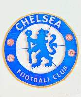 CHELSEA โลโก้ เชลซี สิงโตน้ำเงินคราม เหล็กตัดเลเซอร์ ขนาด 18×18 cm. คงทนไม่มีเสียรูปทรง ทำสีเหมือนจริง ใช้สีพ่นรถยนต์ ภายนอก 2kทนแดดทนฝน