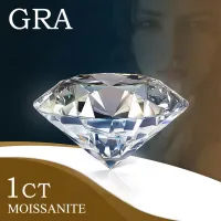 100% ของแท้หลวมอัญมณี Moissanite หิน GRA 1ct D สี VVS1 Lab เพชรหินที่ยอดเยี่ยมสำหรับแหวนเพชรใน bulk อัญมณี