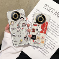 เคสการ์ตูนสำหรับ Realme 11 2023น่ารักลายสนูปี้ชาร์ลีเคสโทรศัพท์นิ่ม Realme11 11Pro 11 Pro + Plus เคสหลังซิลิโคนใส Realme11 Pro