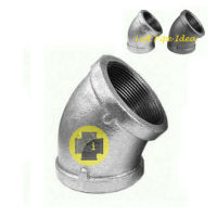 ข้องอ45° เกลียว ประปา  จำนวน 1 ชิ้น  Elbows45° Thread Pipe Fitting Loft &amp; vintage &amp; D.I.Y.