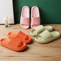 2023 Summer Non-Slip Flip Flops Thick Platform Men Bathroom Home Slippers Anti-Odor Soft Sole Lightweight Sandals Cloud EVA