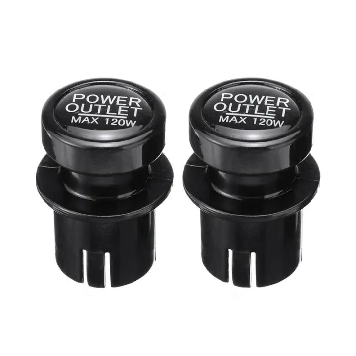 1 Pair Car Lighter Plug Outlet Cover Cap 12v Socket 21MM Universal