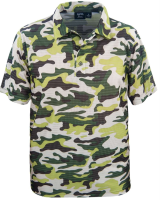 1373-SPP Mens Camouflage Print Polo