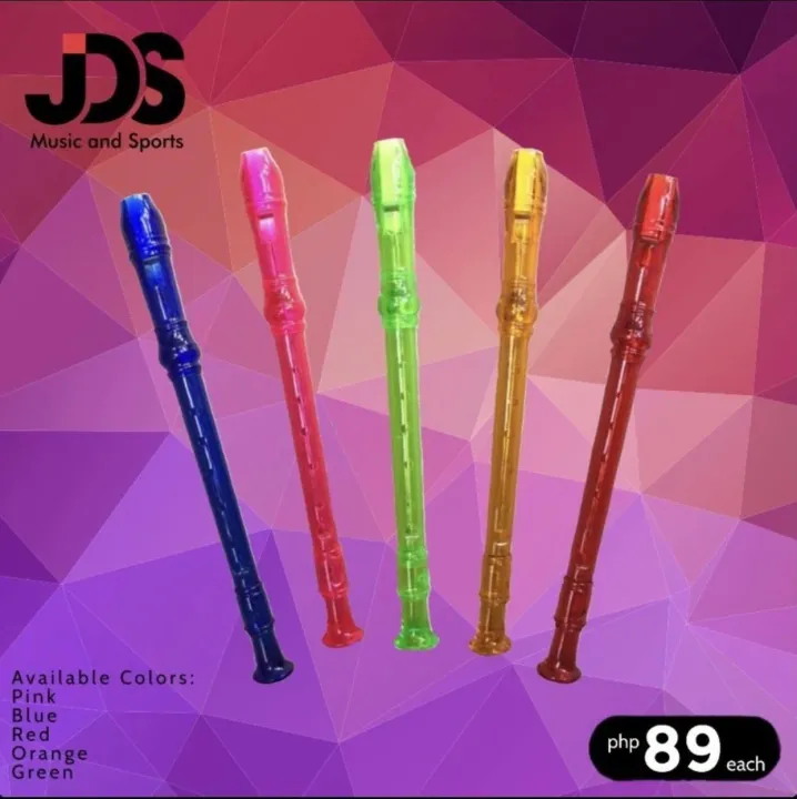 Colorful Transparent Flute Recorder Lazada PH