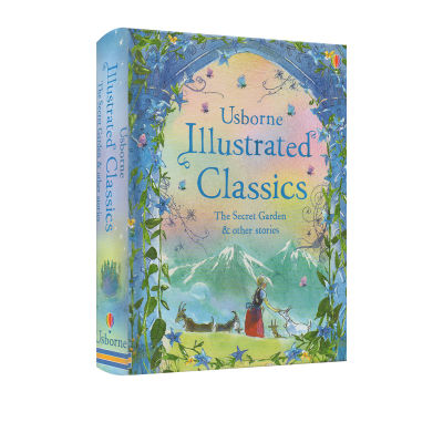 Original English Usborne Illustrated Classics The Secret Garden &amp; Other Stories classic illustrations color painting hardcover childrens English Enlightenment