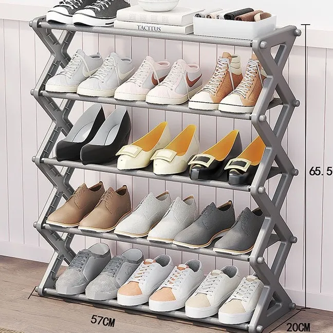 Household Simple Multi-Layer Space-Saving X-Shaped Shoe Rack Multi