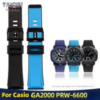 ❣☋Casio สายซิลิโคน GA2000 PRG-600 PRW-6600 PRG-650สายนาฬิกาเรซิ่นอุปกรณ์นาฬิกาข้อมือออกกำลังกายกลางแจ้ง24มม.