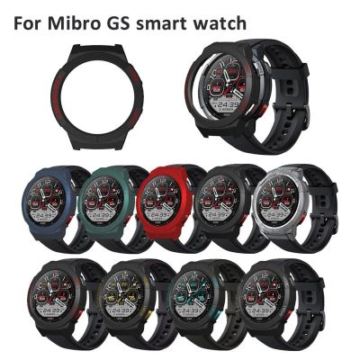 ▤ Mini obudowa Smartwatch zderzak wytrzymały do Mibro Gs Smartwatch akcesoria elektroniczne chroniące osłona na szybkę zegarka przenośne