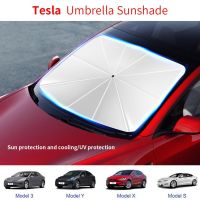 【CW】 Car Windshield Sunshade Umbrella Front Protection Insulation Tesla 3/Y/X/S