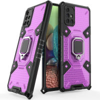 Samsung Galaxy A71 5G Case ,RUILEAN Matte Translucent Case, Hard PC &amp; Flexible TPU Bumper Honeycomb Shockproof Protective Phone Case (Compatible with Magnetic Car) for Samsung Galaxy A71 5G