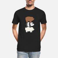 Kawaii ตลกสาม Bare Bears T เสื้อผู้หญิงผู้ชายที่ไม่ซ้ำกันการ์ตูนกราฟิกเสื้อยืดตัวอักษรแขนสั้นวันหยุดของขวัญ