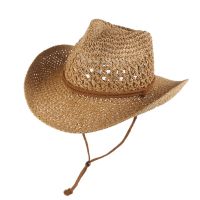 Summer Outdoor Sunscreen Straw Hat Western Cowboy Hat Sun Hat Male and Female Couple Beach Hat Breathable Sun Hat