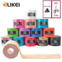 OLIKEI 【Buy 2 Get 3】 Sport Kinesiology Tape Breathable Waterproof Athletic Recovery Sports Tape Elastic Therapeutic Muscle Patch Pain Relief