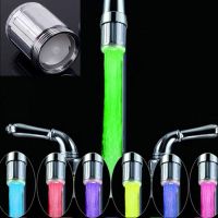 LED Water Faucet Light 7 Colors Changing waterfall Glow Shower Stream Tap universal adapter Kitchen Bathroom Accessories