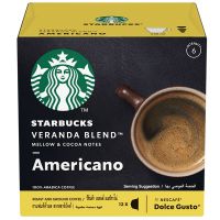 Free delivery Promotion Starbucks Dolce Gusto Roast and Coffee Veranda Blend Americano 12Capsules 102g. Cash on delivery เก็บเงินปลายทาง