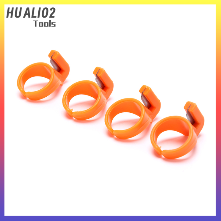 แหวนเย็บผ้าปลอกนิ้วพลาสติก-huali02มีดที่ตัดด้ายเครื่องมือลูกปัดหัตถกรรม