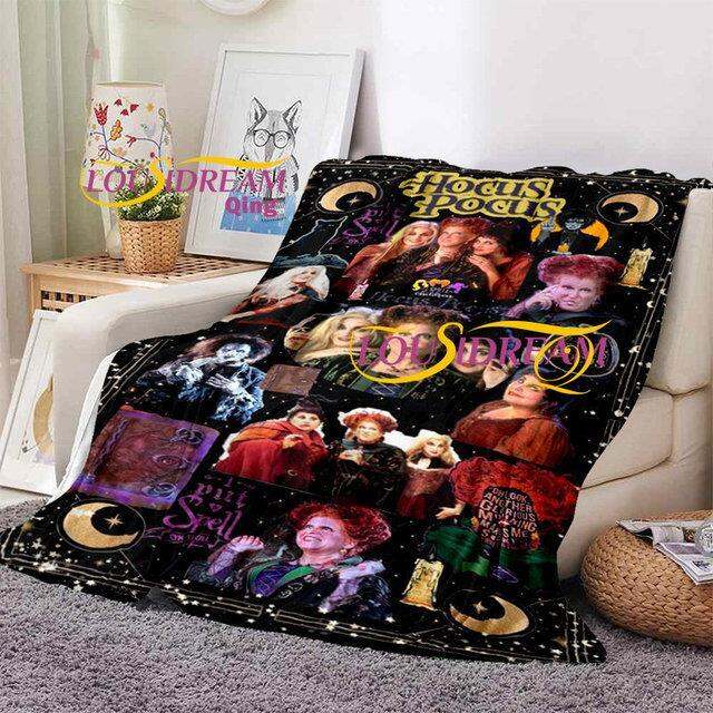 cw-hocus-pocus-throw-blanket-horror-blankets-for-beds-size-soft-bed-sheet-rome-cover-travle