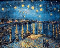 Van Gogh ภาพทิวทัศน์กลางคืนแบบแอบสแตรกโปสเตอร์ภาพเขียนศิลปะบนผนังคลาสสิกภาพลายพิมพ์ตกแต่งภาพห้องนั่งเล่นทันสมัยตกแต่ง ZSJ3816กรอบศิลปะบนผนัง