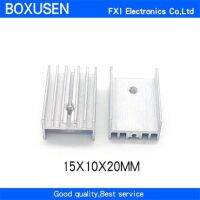 10pcs TO-220 Transistor with 15 * 10 * 20mm Aluminum Heatsink Radiator for TO220 15x10x20mm Transistors White