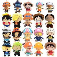 【CC】 12-25CM Piece Luffy Roronoa Zoro Anime Figure Stuffed Dolls Keychain Pendant Kid Xmas