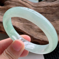 Natural Light Burmese Jadeite 54mm-64mm celet Elegant Princess Jewelry for Mom and Girlfriend