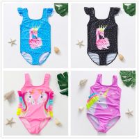 One piece Baby Girls Swimwear 1 10Year Toddler Girls swimsuit Cartoon style Children swimsuit Kids Bathing suit Beach wear-ST285