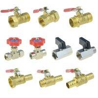 Brass Shutoff Ball Valve 6mm 8mm 10mm 12mm Barb Water Air Pneumatic Needle Valve Connector 1/4 3/8 1/2 Male Pipe Fitting Adapter Hand Tool Parts Acces