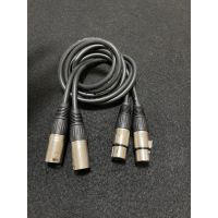 XLR Male To XLR Female(ผู้-เมีย) Mic Cable ยาว 1 เมตร ใช้งานดี สื่อกระแสสัญญาณได้ดีเยี่ยม Top_skyShop