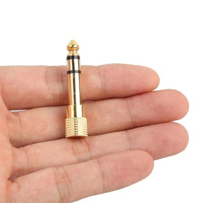 【YF】 6.35 3.5 mm Jack Headphone Audio Adapter For Male To Female Connector Amplifier Mic AUX Cable