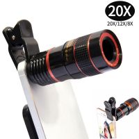 Phone Camera Zoom Lens Adjustable Mobile Phone Macro Lens Wide Angle Fish Eye Lens Smartphones HD External Telescope with Clip Smartphone Lenses