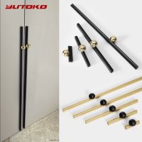 YUTOKO Kitchen Cabinet Handles Cupboard Door Pulls Black Long Furniture Handle 1000mm Gold Aluminum Alloy Drawer Knobs Hardware Door Hardware Locks