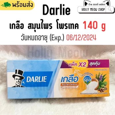 พร้อมส่ง Darlie [ดาร์ลี่] ยาสีฟัน เกลือ สมุนไพร โพรเทค (ยาสีฟันลดกลิ่นปาก) ขนาด 140 กรัม (แพ็คคู่)