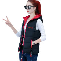 Autumn Winter Down Cotton Vest Women Short Jacket OuterWear 2021 New Fashion All-Match Sleeveless Waistcoat Vests Woman Coat 3XL