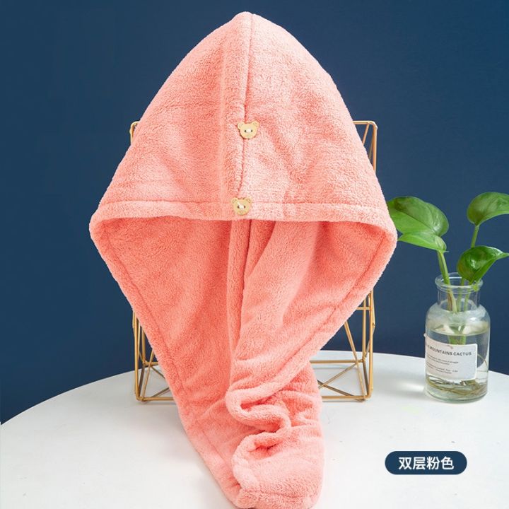 cod-dry-hair-hat-female-super-absorbent-quick-drying-shower-cap-dry-towel-washing-cute-korean-long-bag-headscarf