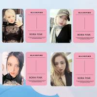 ใหม่ BlackPink อัลบั้ม BORNPINK การ์ดรูปภาพ Kpop Idol LISA JISOO การ์ดพัดภาพถ่ายทำคอลเลกชัน4ต่อชุดอุปกรณ์เสริมสีชมพูสีดำ