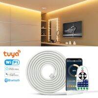 Tuya Wifi COB LED Strip Light 220V Remote Control Dimmable Led Neon Tape 3000K/4500K/6000K Flexible Ribbon For Outdoor Lighting