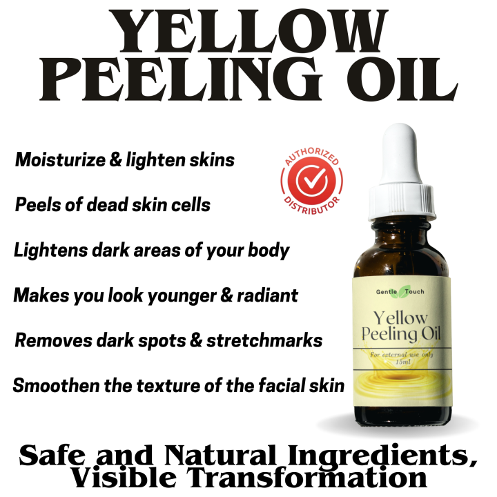 Organic Effective Yellow Peeling Oil, Exfoliating Dead Skin