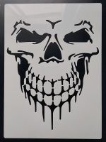 21x29Cm Skull Face Template For Furniture Walls Painting Decoration Layering Plastic DIY Coloring Embossing Scrapbook Stencils