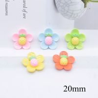 20Pcs NEW Fruits Flower Resin Planar Accessories for Jewelry Making DIY Phone Shell Crafts Ornament