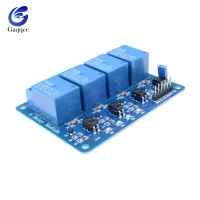 โมดูลแผงรีเลย์4ช่องสัญญาณ Dc 5V,2ชิ้น/ล็อตโมดูลป้องกันรีเลย์สำหรับ Arduino Samrt บ้านออปโต้คัปเปลอร์บอร์ดถ่ายทอดสัญญาณแหล่งจ่ายไฟ