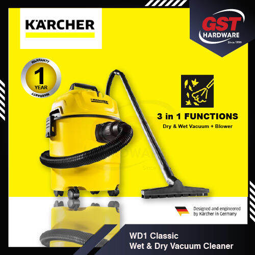 Karcher WD1 Wet and Dry Vacuum Cleaner Rumah Vaccum Cleaneer Vacume