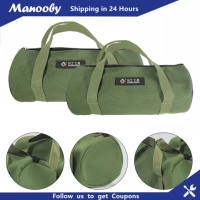 Manooby 1ชิ้นผ้าใบแบบพกพามือเครื่องมือการจัดเก็บพกพากระเป๋าคีมเครื่องมือโลหะชิ้นส่วนฮาร์ดแวร์ออแกไนเซอร์