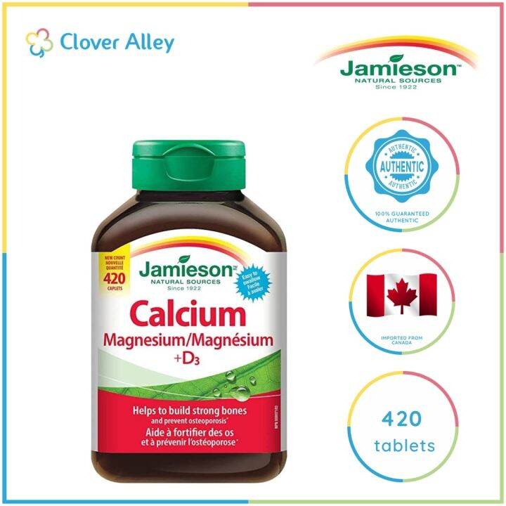 Jamieson Calcium Magnesium with Vitamin D3 Tablets 420 caplets Lazada PH